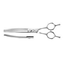 „Artero Slalom Curvy Thinner 6,5“- profesionalios vienpusės, išlenktos filiravimo žirklės su 46 dantukais.