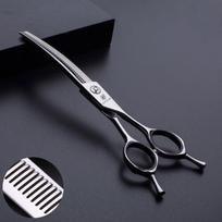 Jargem Curved Thinning 6,5" – profesionalios vienpusės filiravimo žirklės, sulenktos 45 dantukai