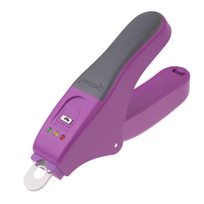 "Miracle Care QuickFinder Claw Trimmer" violetinės spalvos - mažų šunų nagų replės su saugos jutikliu, apsaugančiu nuo per trumpo kirpimo, violetinės spalvos