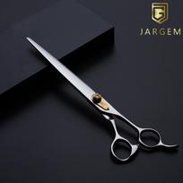 Jargem Strong Straight Scissors - tvirtos priežiūros žirklės su ilgais ir plonais ašmenimis, auksiniu varžtu - Dydis: 8 "