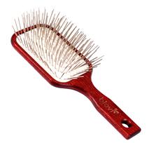 „Blovi Red Wood Pin Brush“ - itin didelis minkštas medinis šepetys su ilgu 32 mm metalo smeigtukais