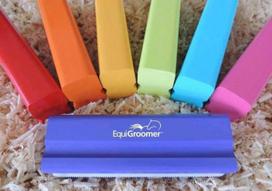 "EquiGroomer" 8 colių (20,3 cm) - didelės šukos / trimeris apatiniam kailiui šalinti - Spalva: rožinė