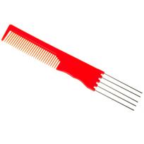 "Madan Dual Action" šukos 20 cm - plastikinės šukos plaukams kedenti ir formuoti - Raudona spalva