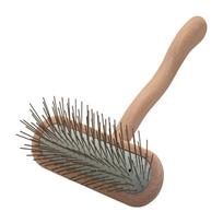 Chris Christensen T-Brush 27 mm - aukštos kokybės šepetys šunims su metaliniais smeigtukais, minkštas