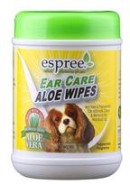 Espree Ear Care Aloe Wipes 60 - ausų priežiūros servetėlės su alaviju šunims 60 vnt.