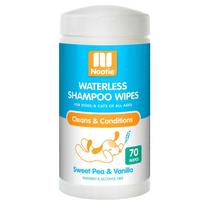 Nootie Sweet Pea & Vanilla Wipes 70vnt. - žirnelių gėlių ir vanilės kvapo servetėlės, skirtos naminių gyvūnėlių plaukams valyti ir gaivinti.