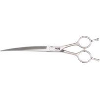 Yento Fanatic Series Curved Scissors 7" - profesionalios lenktos žirklės, nerūdijantis anglinis plienas