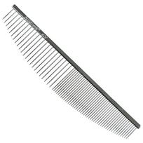 Chris Christensen Crescent Comb 16,5cm - profesionalios šukos su mišriais dantų tarpais, pusmėnulio formos
