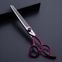 Jargem Fuchsia Thinning - vienpusės filiravimo žirklės su minkšta ir ergonomiška rankena bei dekoratyviniu varžtu- Dydis: 7 "- 50