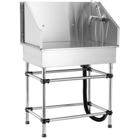 Blovi Free Standing Stainless Bath - Nerūdijančio plieno vonia groomeriams, skirta mažiems ir vidutinio dydžio šunims bei katėms