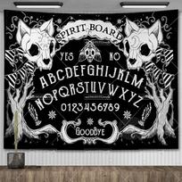 Ouija lenta Gobelenas Mandala Gotikinis Bafometas Okultinis Gobelenas Estetiškas Kambario Dekoras Raganavimas Astrologija Tarot Stalo Servetėlės 95x73cm