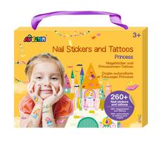 AVENIR  230+ nagų lipdukų ir tatuiruočių „Princesės“