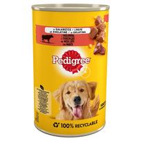 PEDIGREE Adult konservų dėžutė 400g - drėgnas šunų ėdalas su jautiena drebučiuose