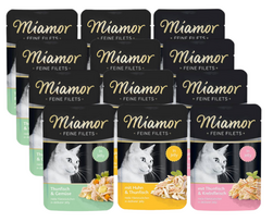 Miamor Fine Fillets - drėgnas mišrus kačių ėdalas 12x100g