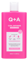 Q+A garbanotiems plaukams skirtas šampūnas, 250 ml