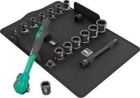 "Wera Zyklop Comfort" 05005530001 8100 SB 12 reketų rinkinys 3/8 colių pavara, metrinis, 16 dalių