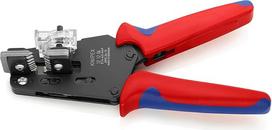 KNIPEX 12 12 06 Tikslus izoliacijos nuėmiklis su pritaikytais peiliukais su daugiakomponentėmis rankenomis 195 mm