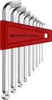 PB SWISS TOOLS 2212H-10CN Trumpoji galvutė Šešiakampių veržliarakčių su rutuliuku rinkinys