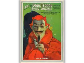Retro plakatas „The Drug Terror“