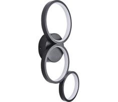 LED sieninis šviestuvas FLAMENCO LED/23W/230V 4000K juoda
