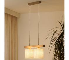 BRILAGI - Pakabinamas sietynas FOREST 2xE27/15W/230V pušis/ruda/kreminė