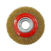Šepetys vielinis disko tipo, plokščias, garbanotas, 300x32mm