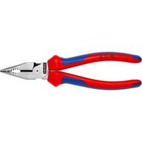 Kombinuotos replės siauromis žiaunomis 185mm KNIPEX