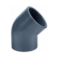 Alkūnė PVC 45°, d63 mm