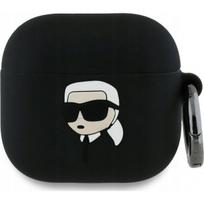 Karl Lagerfeld Silicone Karl Head 3D Case for AirPods 4 Black
