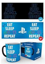 PLAYSTATION Eat Sleep Repeat puodelis | Reaguojantis į karštį