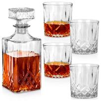 Stiklo dekanteris ir viskio taurės Vilde 900 ml + 4 x 300 ml 5 el skaidrus
