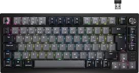 CORSAIR K65 PLUS belaidė 75 % RGB "Hot-Swap" mechaninė žaidimų klaviatūra - iš anksto sutepti "Corsair MLX" raudoni linijiniai jungikliai - tvirtinama iš viršaus - dviejų sluoksnių garso slopinimas - PBT klavišų dangteliai - QWERTY UK