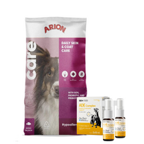 Arion Hypoallergenic 12kg + Lab-V ADE Complex - vitaminų A, D ir E kompleksas šunims ir katėms