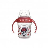 Neišsiliejantis puodelis minkštu silikoniniu snapeliu 250ml.Minnie