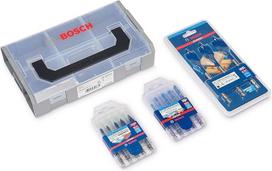 "Bosch Professional" 3 dalių "Expert HEX-9" grąžtų rinkinys "Mini L-boxx" (skirtas medienai, keramikai, įvairioms medžiagoms, priedams, gręžtuvams, plaktukiniams gręžtuvams)