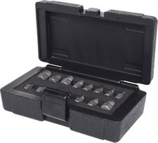 KS Tools 150.1385 Spiralinių varžtų ir varžtų ištraukiklių rinkinys, 15 dalių