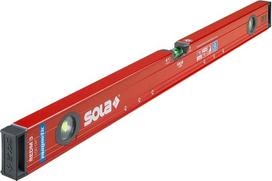 SOLA RedM 100 - Magnetinis gulsčiukas 100 cm - stiprus laikymas dėl neodimio magnetų - gulsčiukas su magnetu 100 cm - patentuotas "Sola Focus" gulsčiukas - su smūgius sugeriančiais galiniais dangteliais
