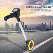 Sulankstomas didelio tikslumo mechaninis ratas atstumo matavimo ratas su skaitmeniniu ekranu geltonas 160 mm
