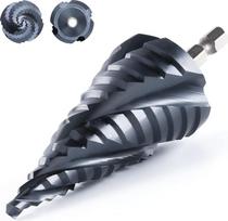 toolant® Cobalt HSS žingsninis grąžtas [6,35 mm kotas] - 5-35 mm skersmens keturių spiralinių griovelių žingsninis grąžtas metalui, nerūdijančiam plienui, plastikui, medienai - 13 žingsnių kūginis grąžtas