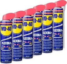 WD-40 Daugiafunkcinis lankstus produktas 6 x 400 ml, skardinė su lanksčiu purškimo vamzdeliu, tepalas, prasiskverbianti alyva