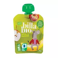 Ekologiška obuolių ir bananų tyrelė BILLA BIO, 90 g