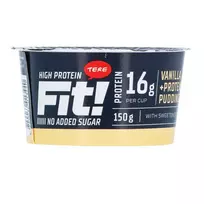 Baltyminis, vanilinis pudingas FIT, 150 g