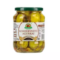 Konservuoti agurkai juostelėmis PSZCZOLKA, 720 ml