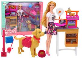 Lėlės veterinarės rinkinys su priedais