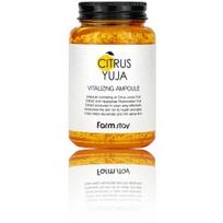 FarmStay Citrus Yuja Vitalizing Ampoule gyvybingumą grąžinanti veido odos priežiūros priemonė - 250 ml.