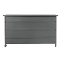 Lauko pagalvėlių aliuminė daiktadėžė | 450 L | 60 x 130 x 75 cm | Pilka