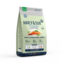 Marly & Dan sausas maistas mažų veislių jauniems šuniukams su lašiša