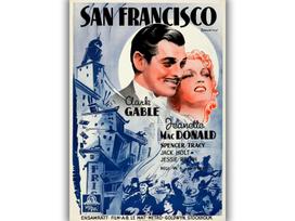 Retro holivudo filmo plakatas „San Francisco“