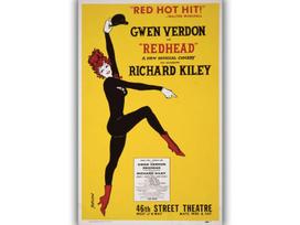 Retro holivudo filmo plakatas „Redhead“