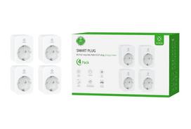 Išmanios Wi-Fi rozetės 4vnt., 3680W 16A, su energijos matavimu, TUYA / Smart Life, WOOX